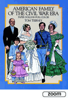 American Family Of The Civil War-Paper Doll-Book