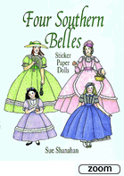 Southern Belle Sticker/Paper Dolls