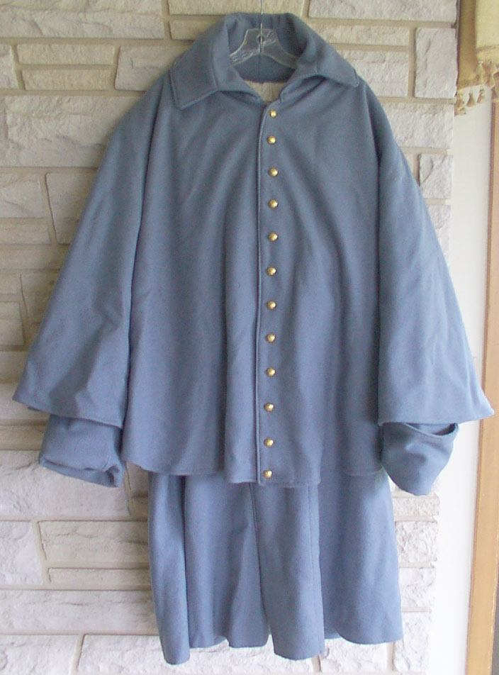 Cavalry Great Coat, Sky Blue - Click Image to Close