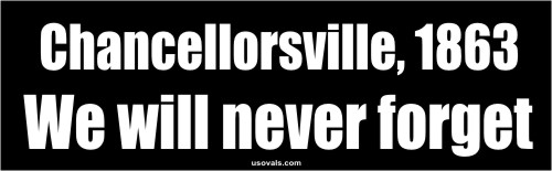 Chancellorsville 1863 We Will Never Forget