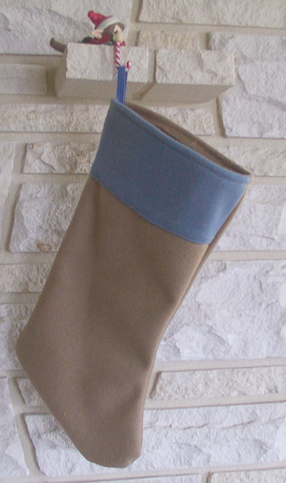 Confederate Infantry Christmas Stocking, Butternut/Blue