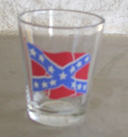 Confederate Flag Shot Glass