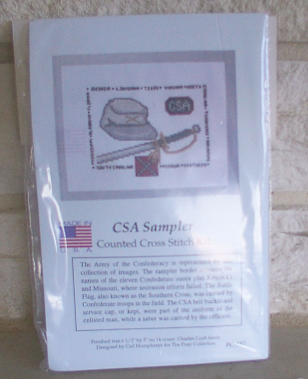 CSA Sampler Counted Cross Stitch Kit - Click Image to Close