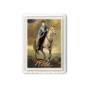Lee with Traveler Porcelain Magnet - Click Image to Close