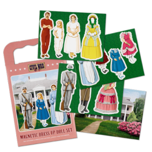 Confederate Family Magnetic Dress Up Doll Kit - Click Image to Close
