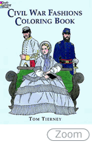 Civil War Fashions-Coloring Book - Click Image to Close