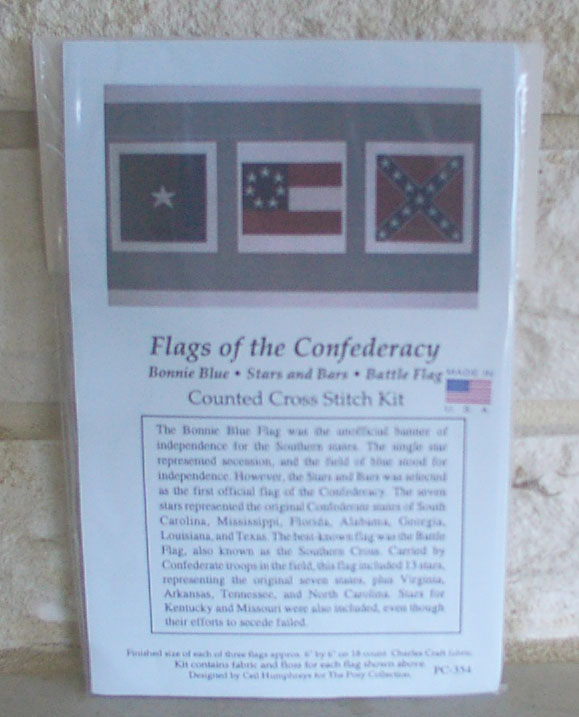 Flags Of The Civil War, Counted Cross Stitch