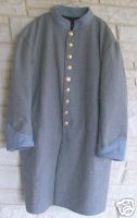 Infantry Frock Coat, Gray with Sky Blue Trim