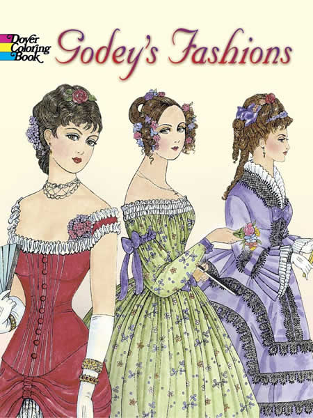 Godeys Fashions-Coloring Book - Click Image to Close
