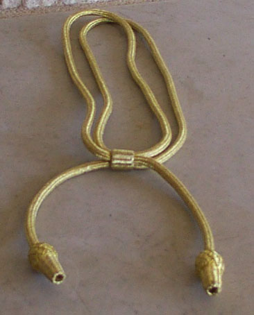 Officers Hat Cord, Gold