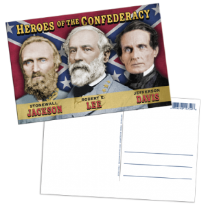 Heros of the Confederacy Lenticular Postcard