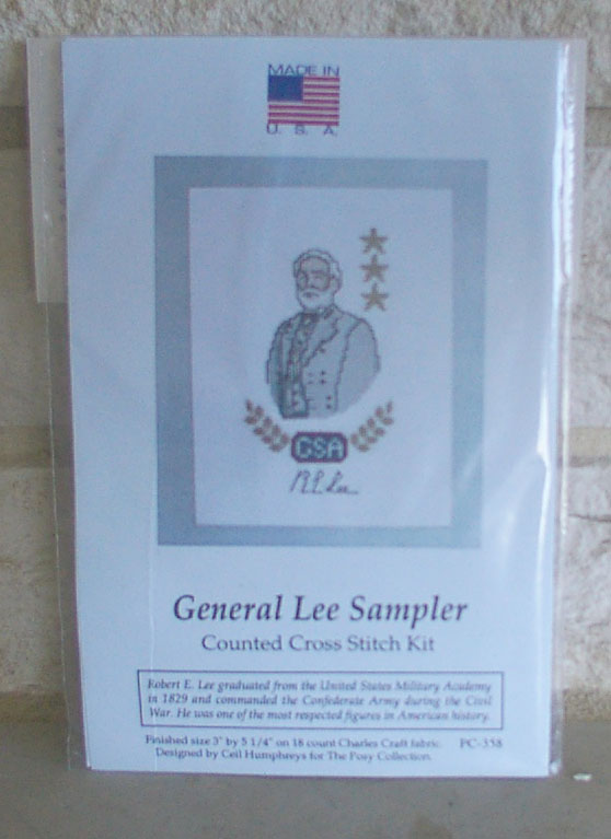 General Lee Sampler Counted Cross Stitch Kit