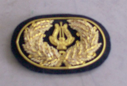 Musician Officer Hat Badge, Large - Click Image to Close