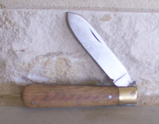 Pocket Knife, Wood Handle