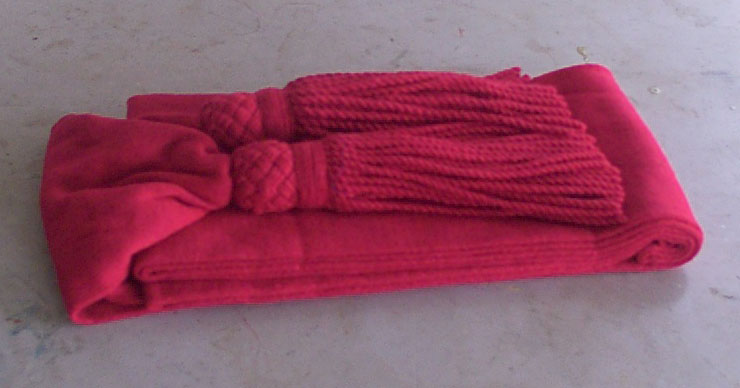 Red Wool Sash (NCO)