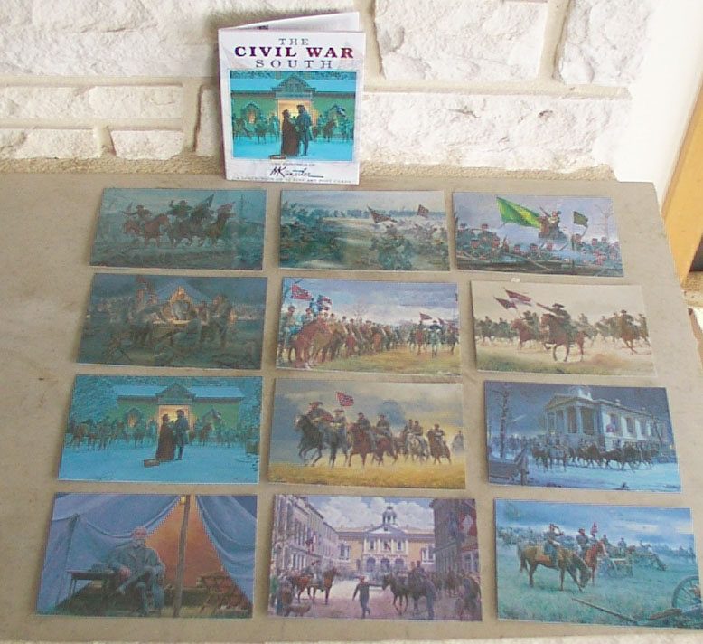 The Civil War South postcards Pack, Kunstler