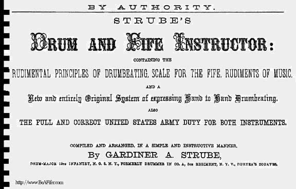 Drum and Fife Instruction by Strube