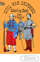 Civil War Uniforms-Coloring Book - Click Image to Close