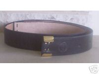 Waistbelt with Brass Keeper, US Made, Black - Click Image to Close