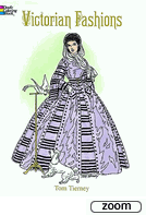 Victorian Fashions-Coloring Book
