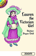 Victorian Girl Sticker-Paper Doll