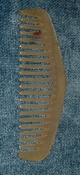 Womens Wide Tooth Horn Comb