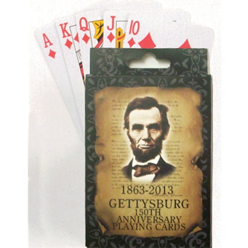 150th Gettysburg Anniversary Lincoln Playing Cards