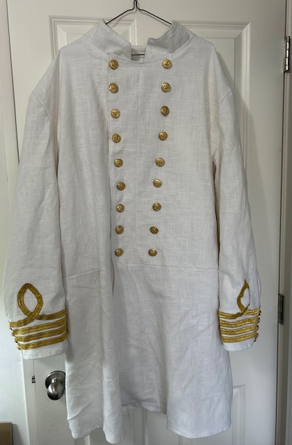 (image for) Naval Officer Frock Coat, Linen