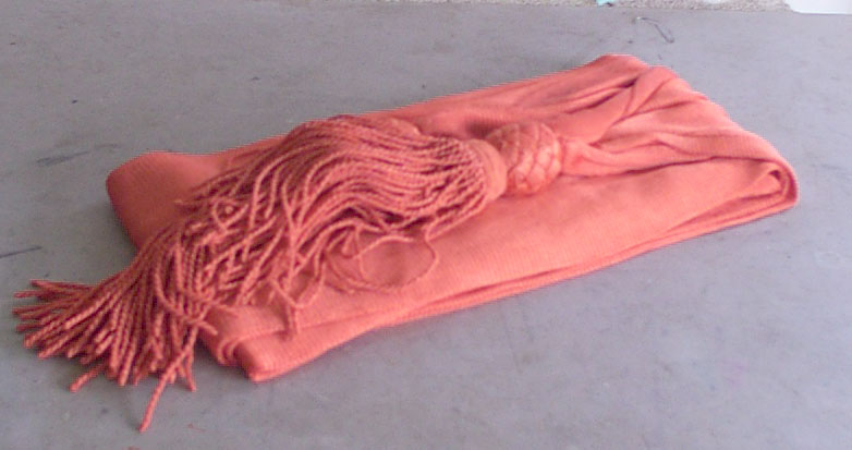 Dragoon Orange Silk Sash