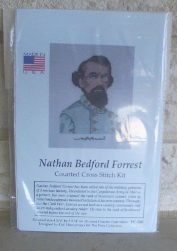 Nathan Bedford Forrest Counted Cross Stitch Kit