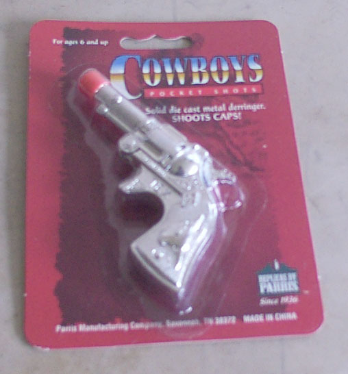 Toy Pistol, Silver - Click Image to Close